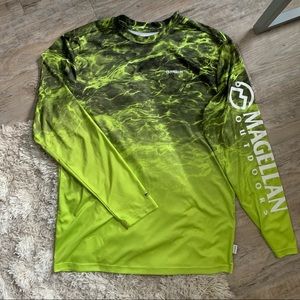 Neon Green Magellan Outdoors Long-Sleeve Tee